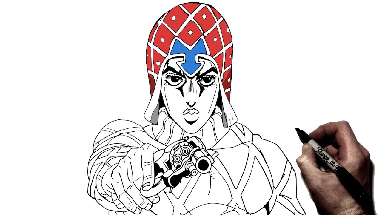 How to Draw Mista | Step by Step | JoJo's Bizarre Adventure