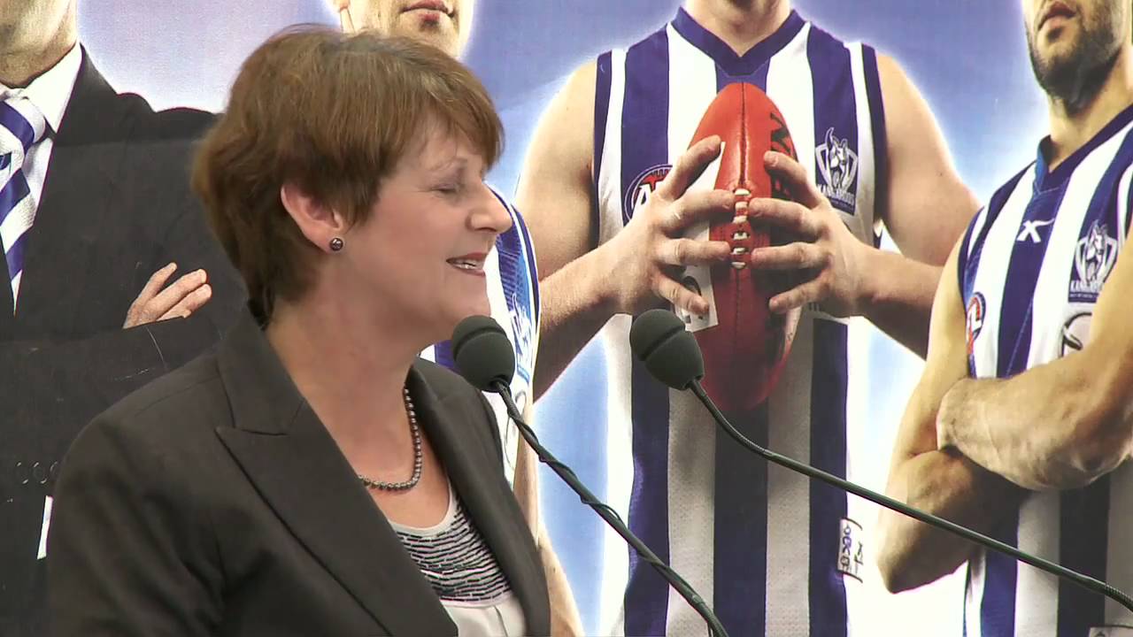 John Brumby - Arden Street HQ boost for North Melbourne Kangaroos Football Club