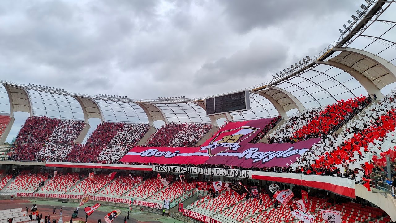 Bari-Reggina: 1-0| Coreografia Curva Nord | 13 Maggio 2023