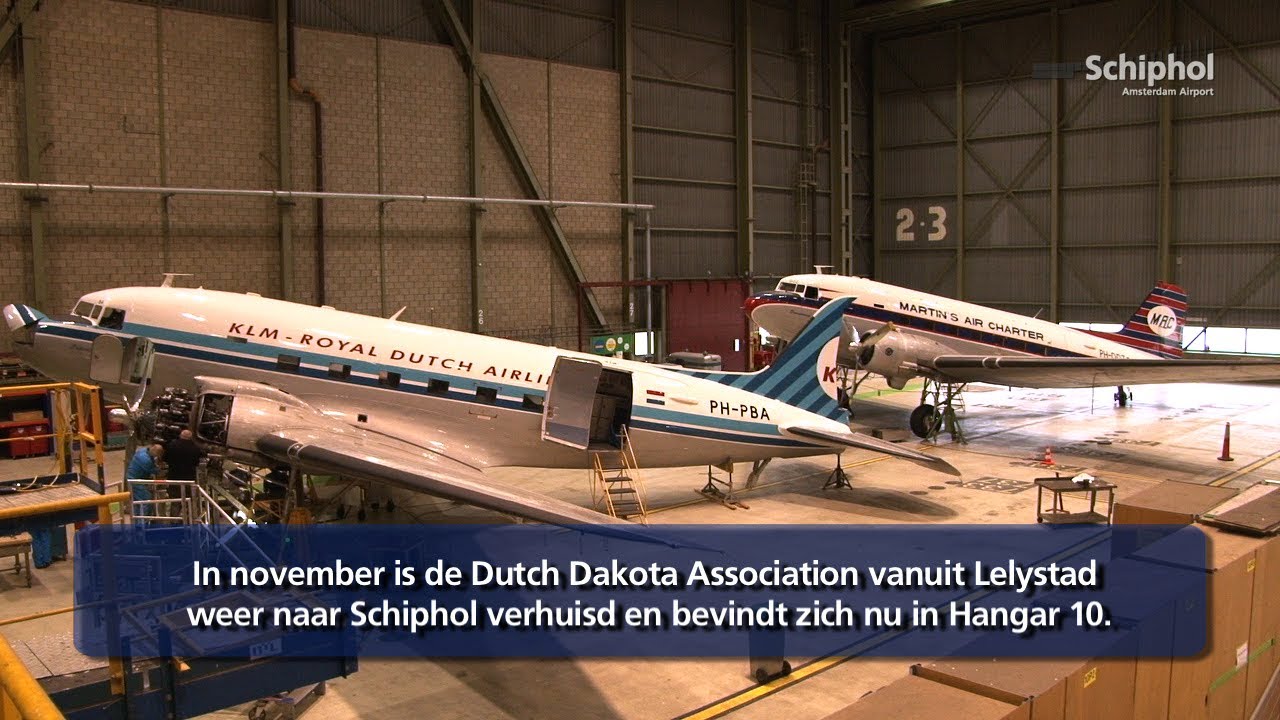 Hangar 10 op Schiphol nieuwe thuisbasis voor Dutch Dakota Association