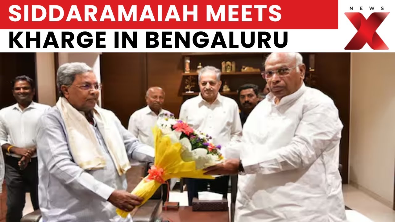 Karnataka CM Siddaramaiah Meets Congress Chief Kharge, Denies Leadership Speculation