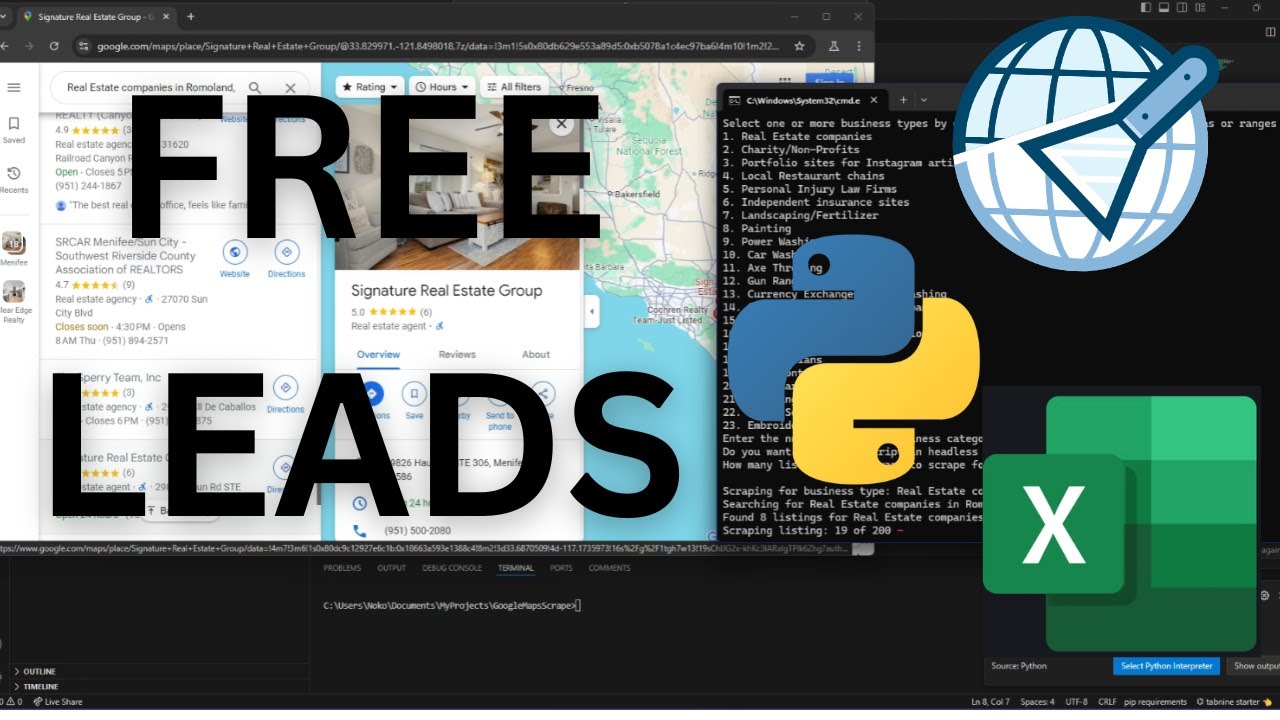 UNLIMITED FREE LEADS WITH PYTHON