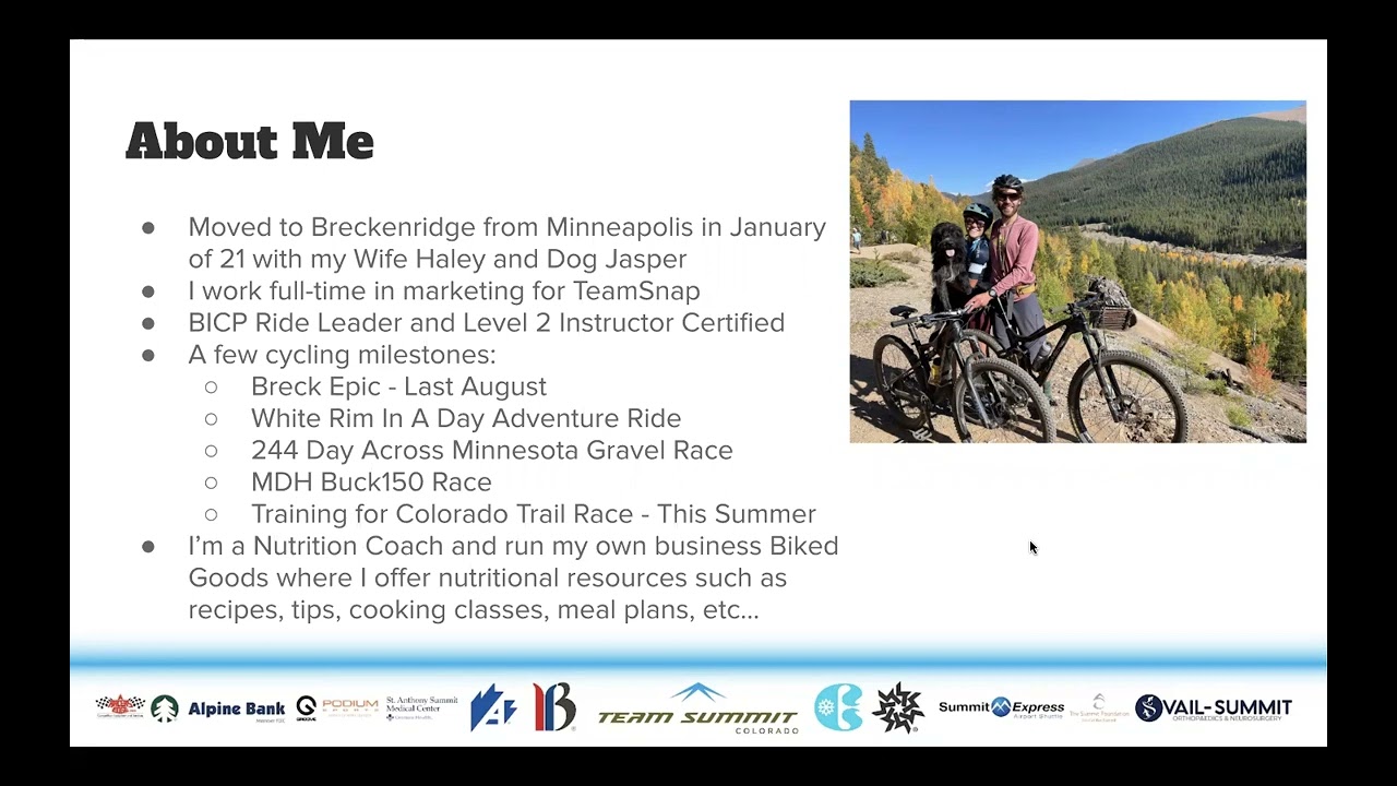 Intro to Team Summit Cross Country Mountain Bike Program - 2022
