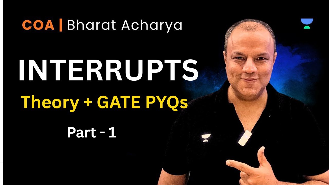 GATE CSIT - COA | Interrupts plus PYQS | Bharat Acharya