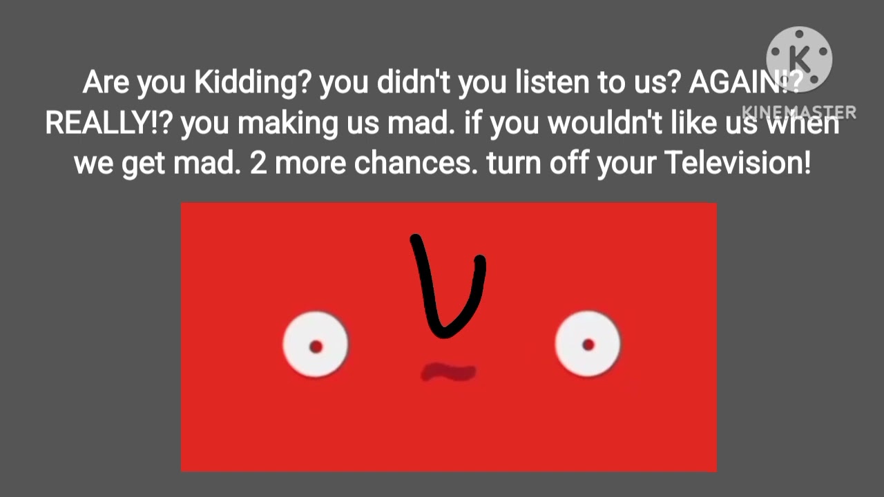 Youtube kids mascot anti piracy screen 