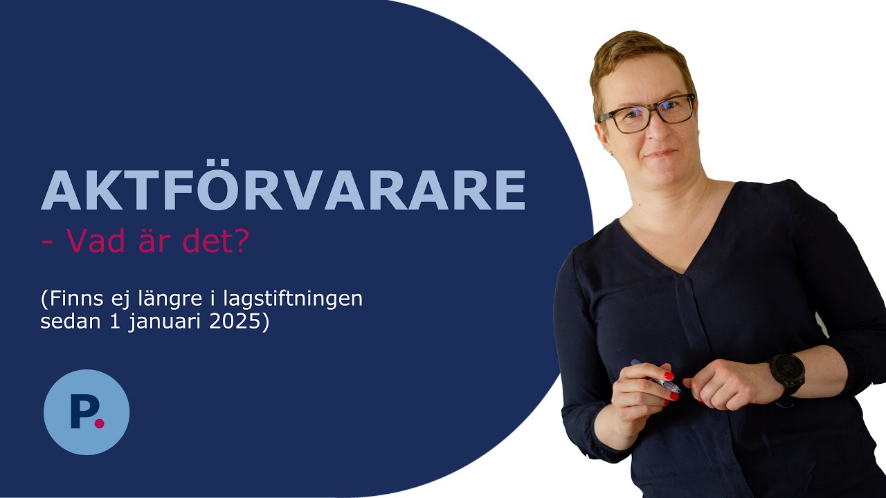 Aktförvarare - vad betyder det?