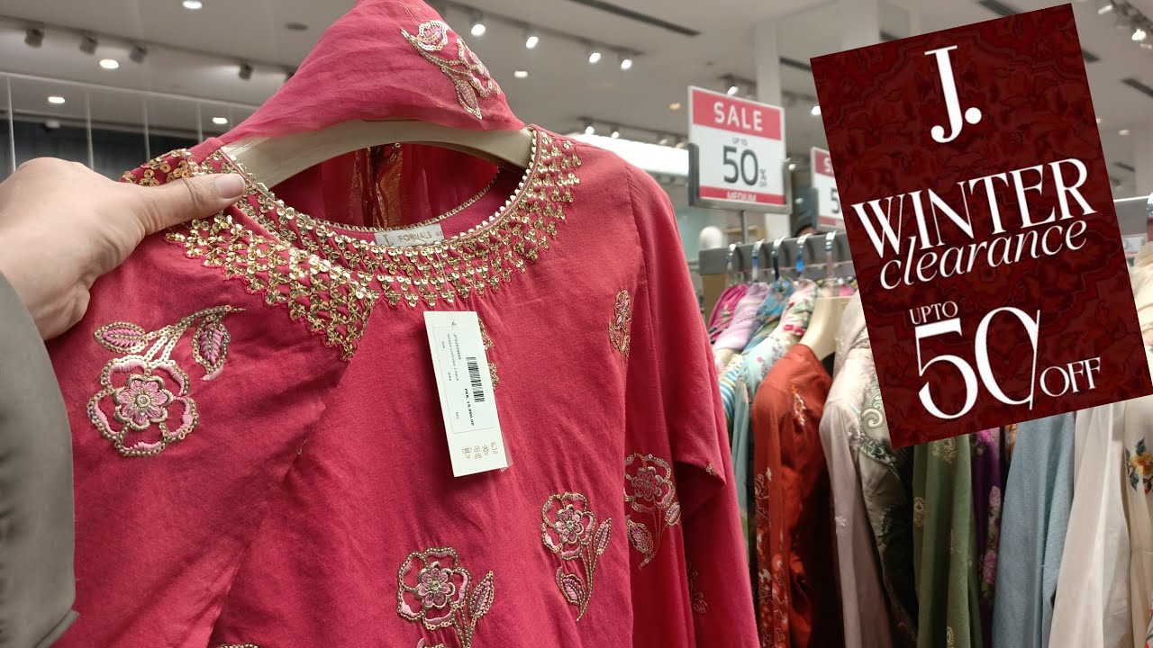 J.Sale 50% Off 😍Junaid Jamshed Winter Sale On New collection 2025❣️ j.Sale Today 