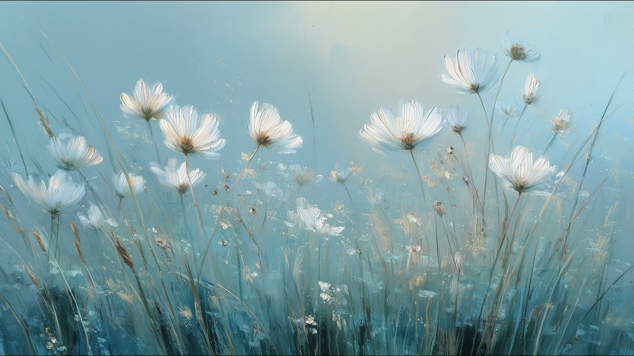 TV Art/Floral Art /Relaxing TV background / Ambient Screensaver / 4K home decor video.