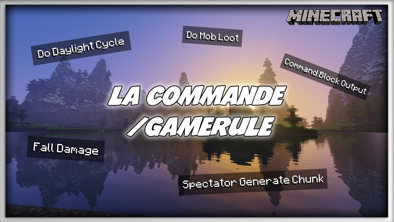 LA COMMANDE /GAMERULE ! Minecraft 1.18