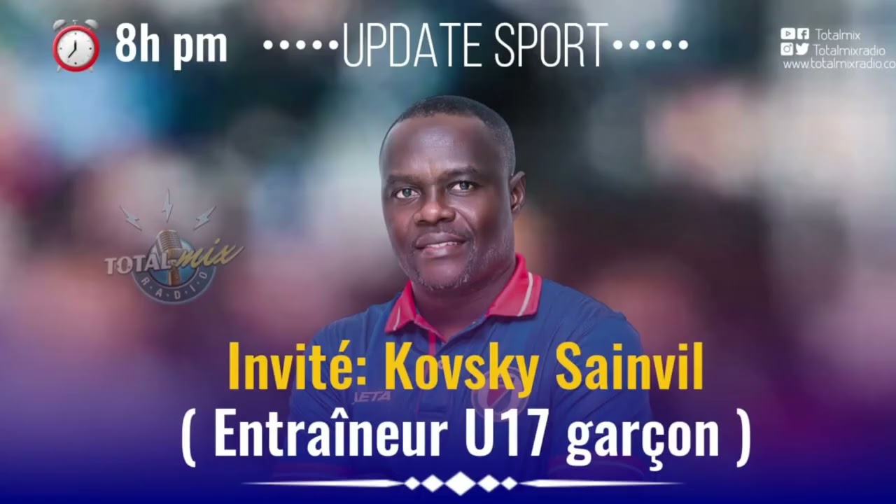 Interview coach Kovsky St-Vil au micro de Totalmix