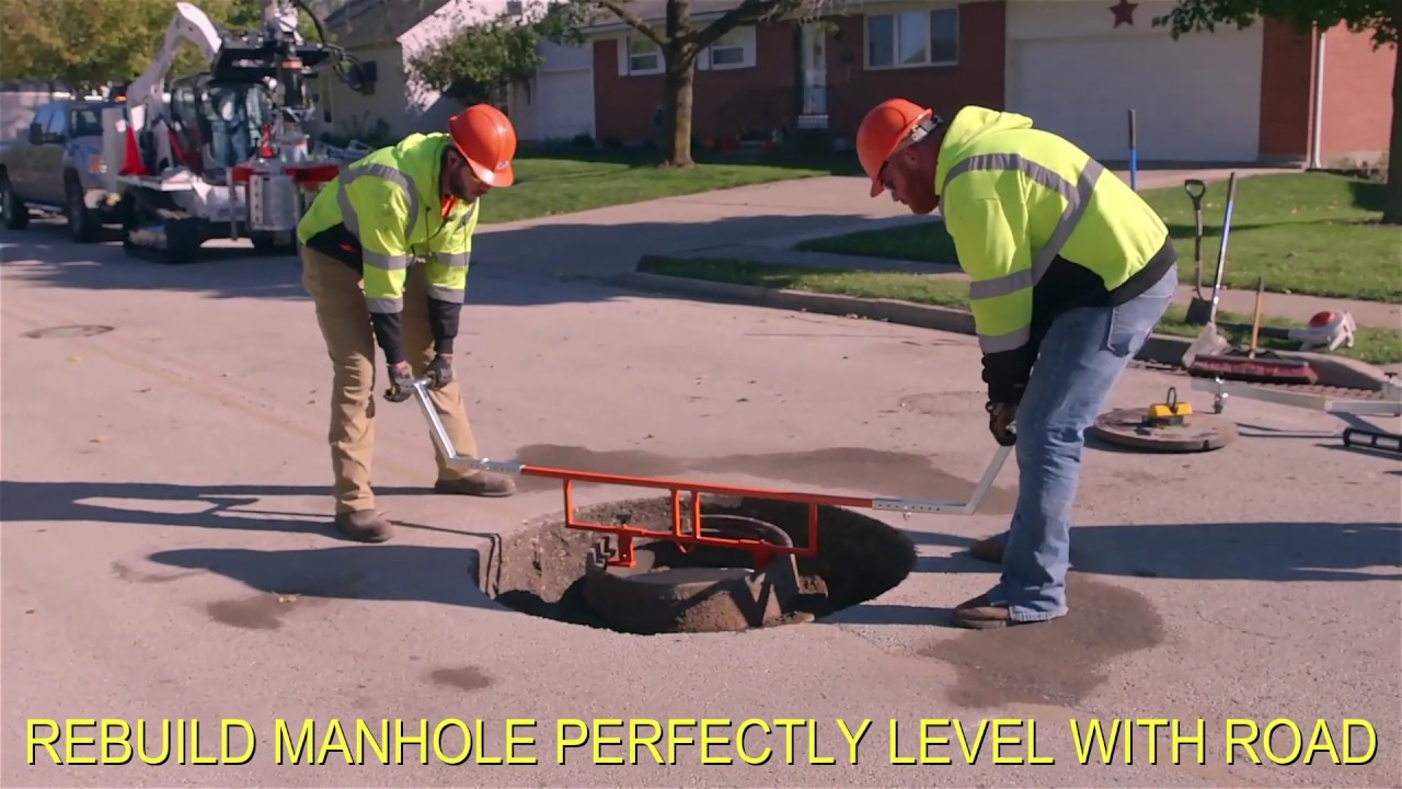 Mill and Pave right over Manholes