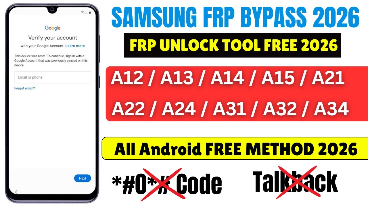 Samsung Google Account Bypass 2026 | Samsung FRP Unlock One Click Tool | Samsung FRP Bypass Tool