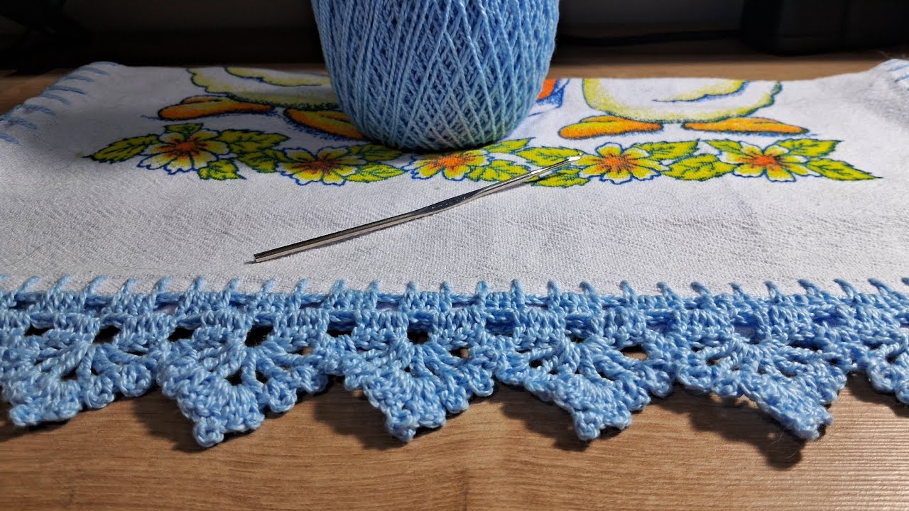 Barrado crochê #fácil #crochê da Aldaraatelie🧵🧶