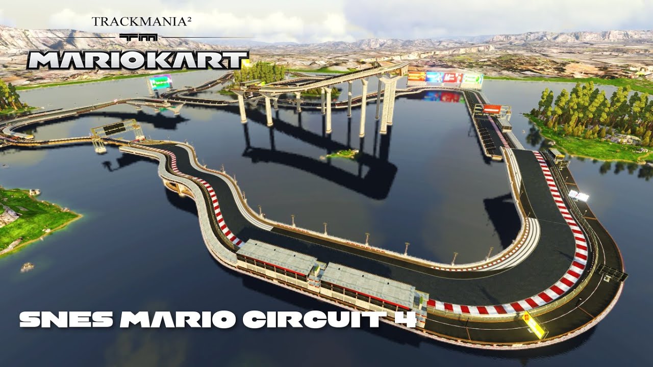 Mario Kart TrackMania- SNES Mario Circuit 4