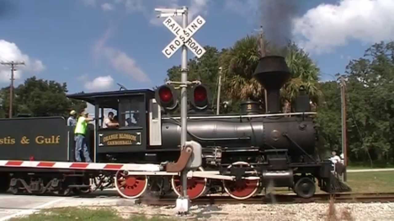 (HD) Orange Blossom Canonball Steam Engine Run 10-16-2011