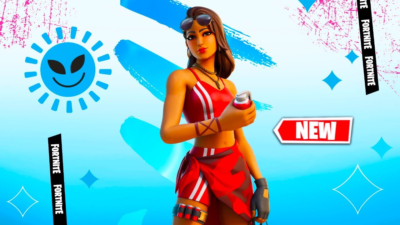 *NEW* BOARDWALK RUBY SKIN - FORTNITE ITEM SHOP - UNDERCOVER SUMMER SET