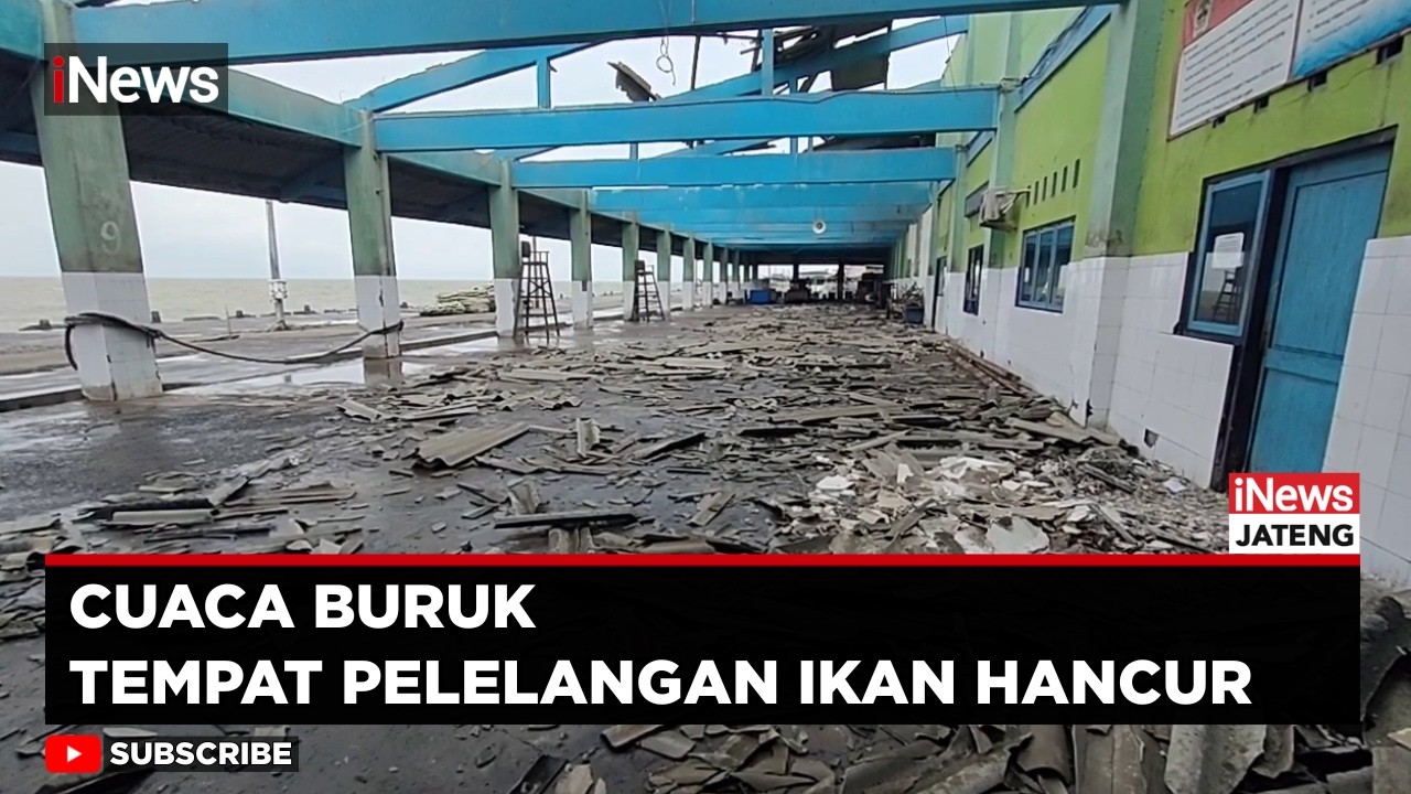 Atap TPI Tasikagung Rembang Hancur Diterjang Cuaca Buruk | iNews Jateng