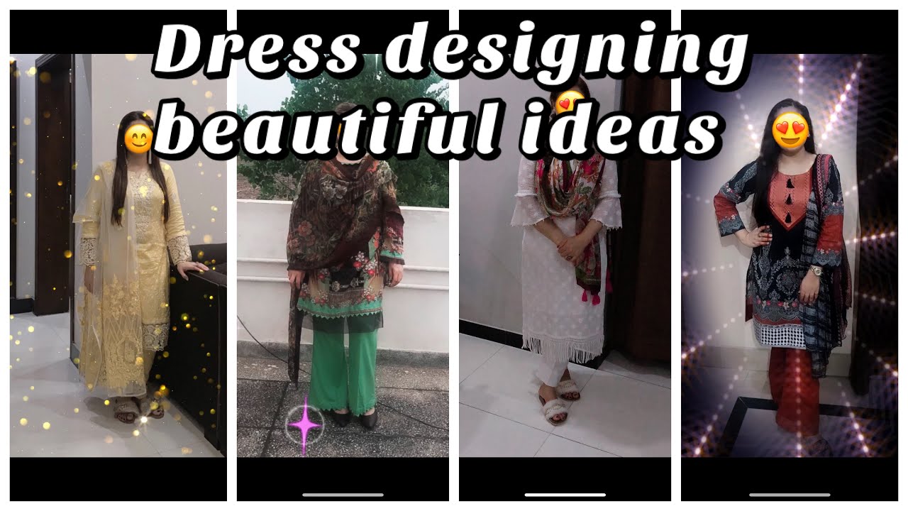 Dress designing k beautiful ideas/for mid season