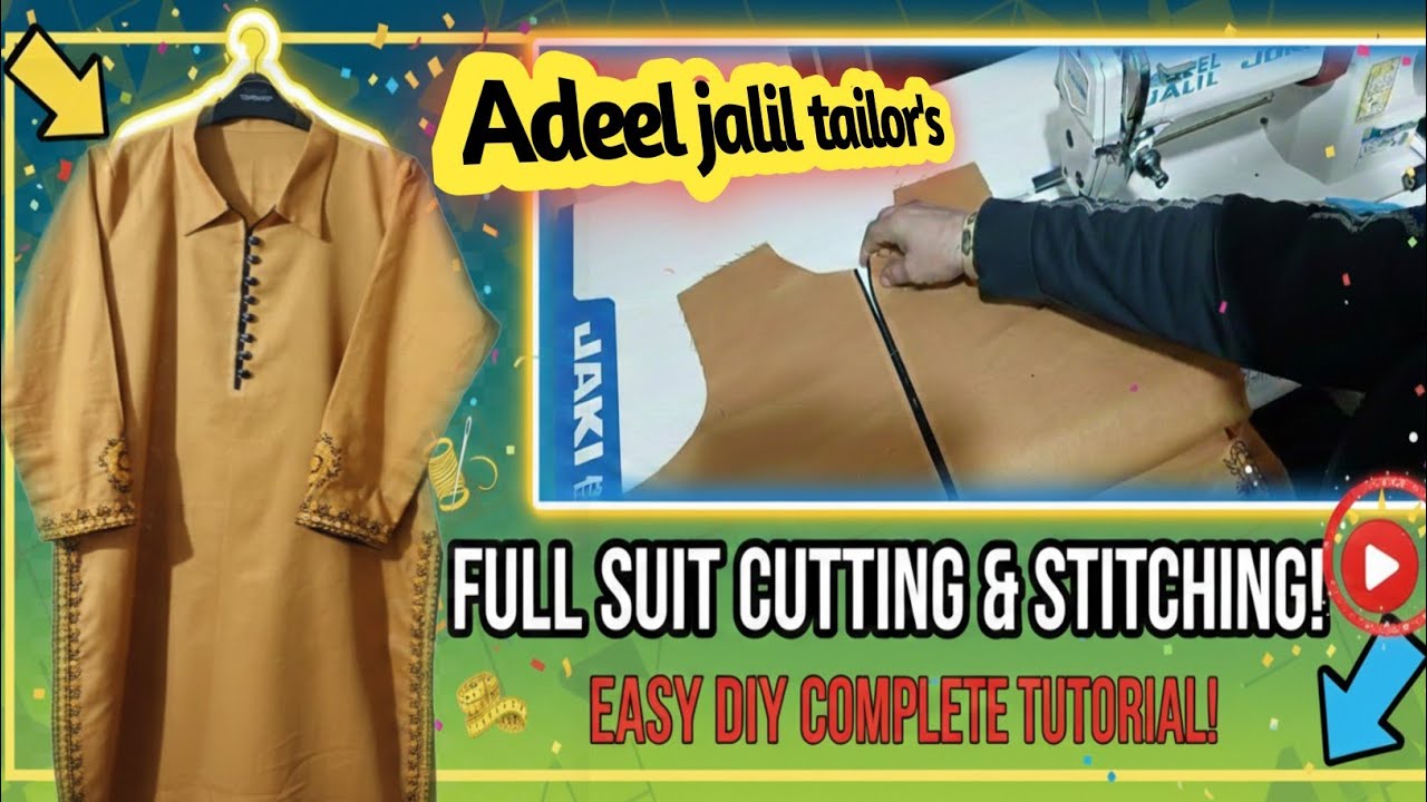  ✂️ Kurti/Suit Cutting & Stitching Step by step/Easy kurti cutting for beginners with Useful method 