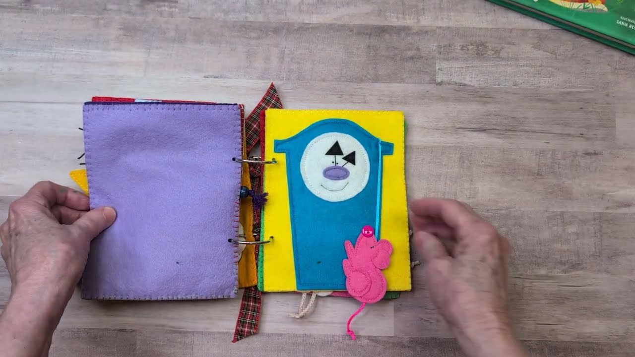 Favorite Nursery Rhymes felt Quiet Book by LindyJ Design plus a darling TOTE BAG