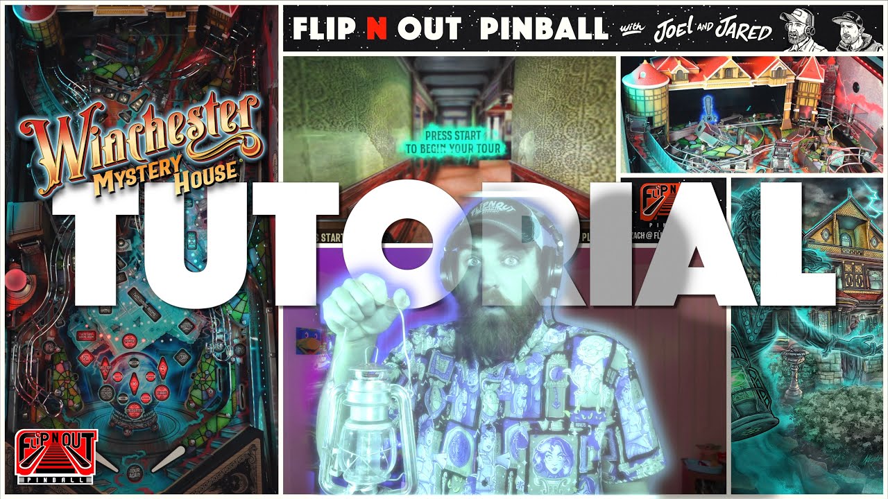 Учебное пособие по игре в пинбол Winchester Mystery House (Flip N Out Pinball, 2025)