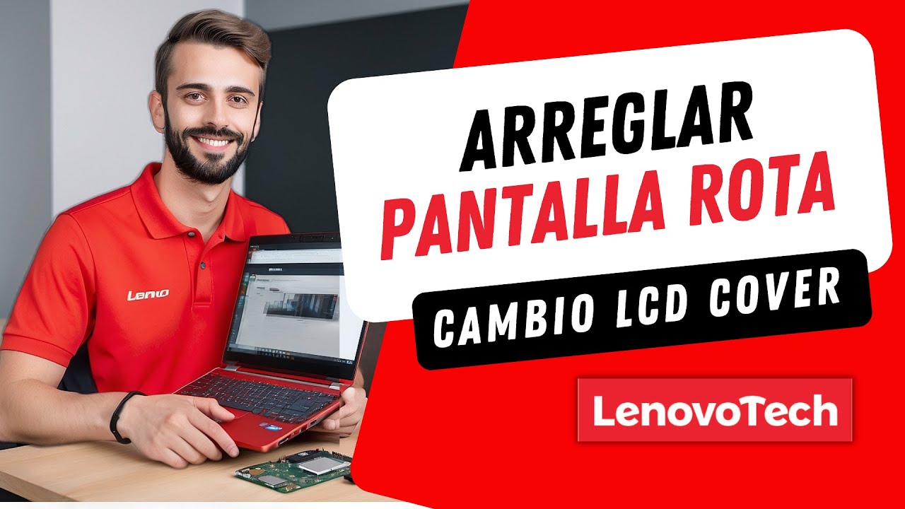 ✅ &iquest;C&oacute;mo arreglar pantalla rota Lenovo? CAMBIO LCD COVER ✅ #lenovo #lenovotech    #pantallarota