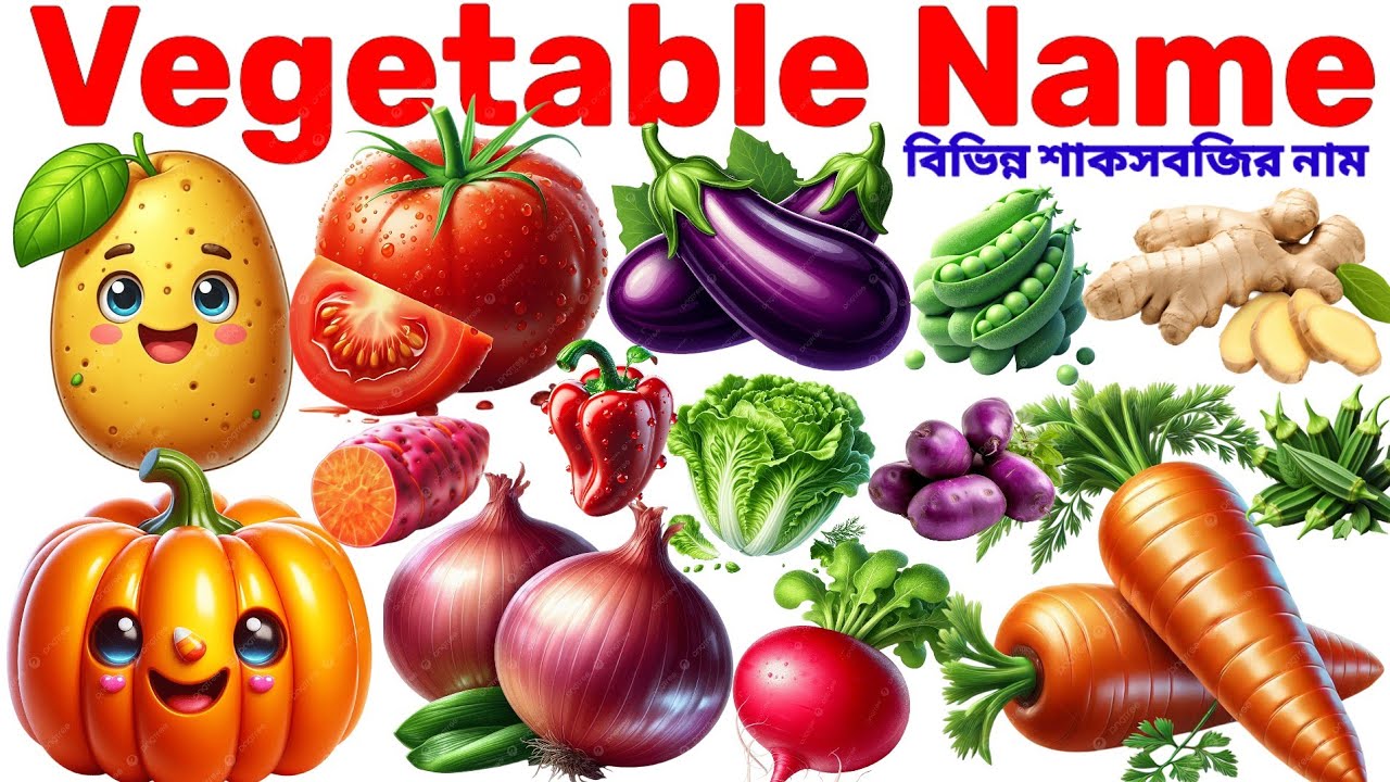 Vegetable Name in English with Pictures।30 Vegetable Name for Kids।Learn Vegetable Vocabulary 