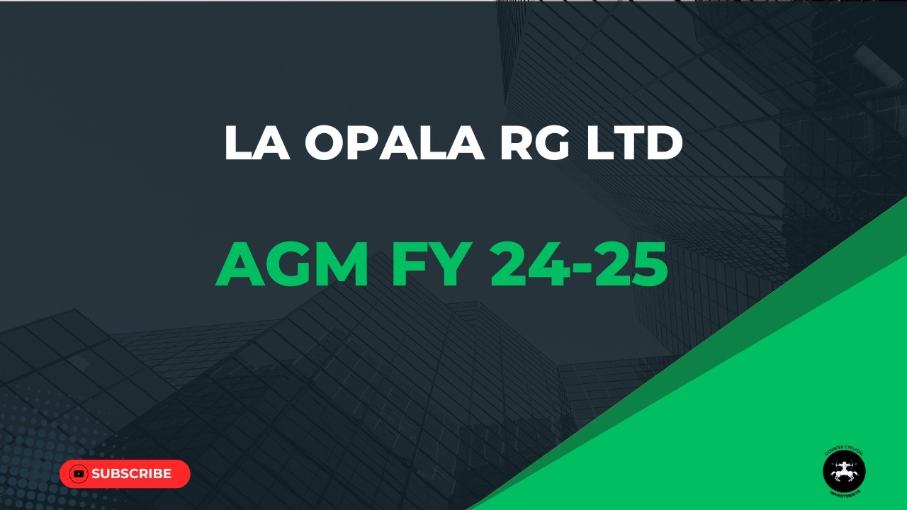 La Opala RG Ltd  FY 2024 25 AGM