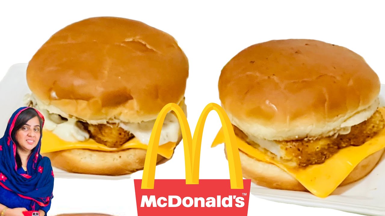 McDonalds Fish O fillet | How to make McDonalds  style Homemade fish burger recipe