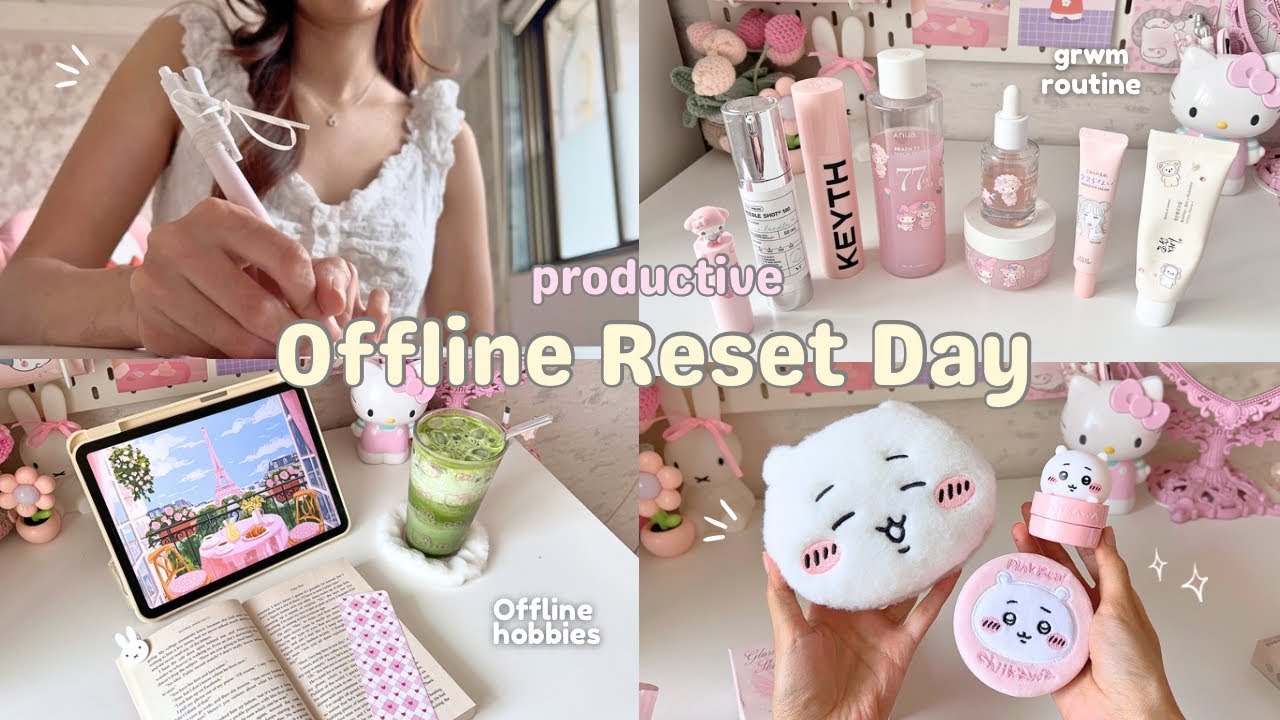 I Spent a Day OFFLINE🎀Romanticising my Soft Girl Life 