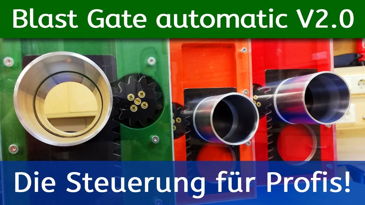 Blast Gates automatic / elektronische Schieber Version 2