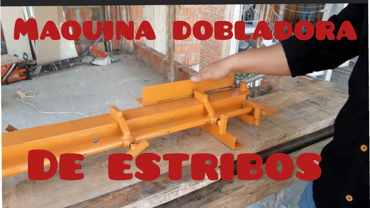 Maquina dobladora de estribos varilla de 3/8