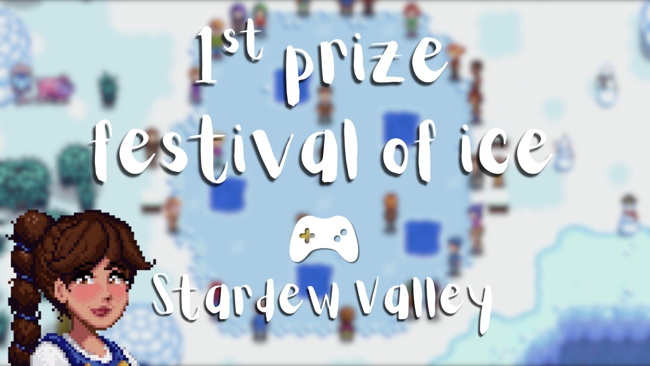 Я выиграл свой первый Фестиваль льда в Stardew Valley.