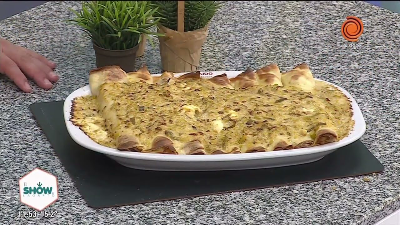 Canelones de molleja receta de Dante Enriquez