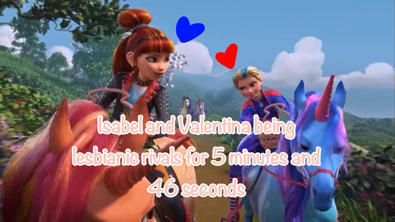 (unicorn academy) Isabel and Valentina being lesbianic rivals for 5 minutes and 46 seconds