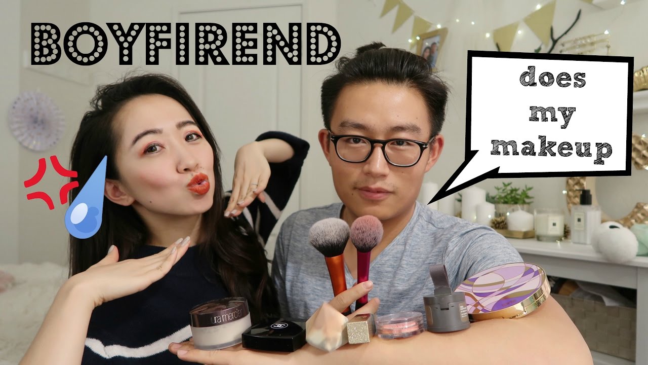 Boyfriend does my makeup | 男朋友给我化妆
