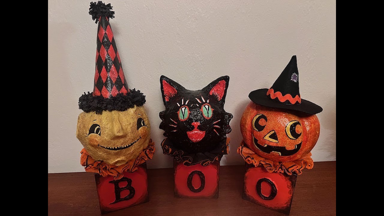 Make Vintage Inspired Halloween Decor With Me!
