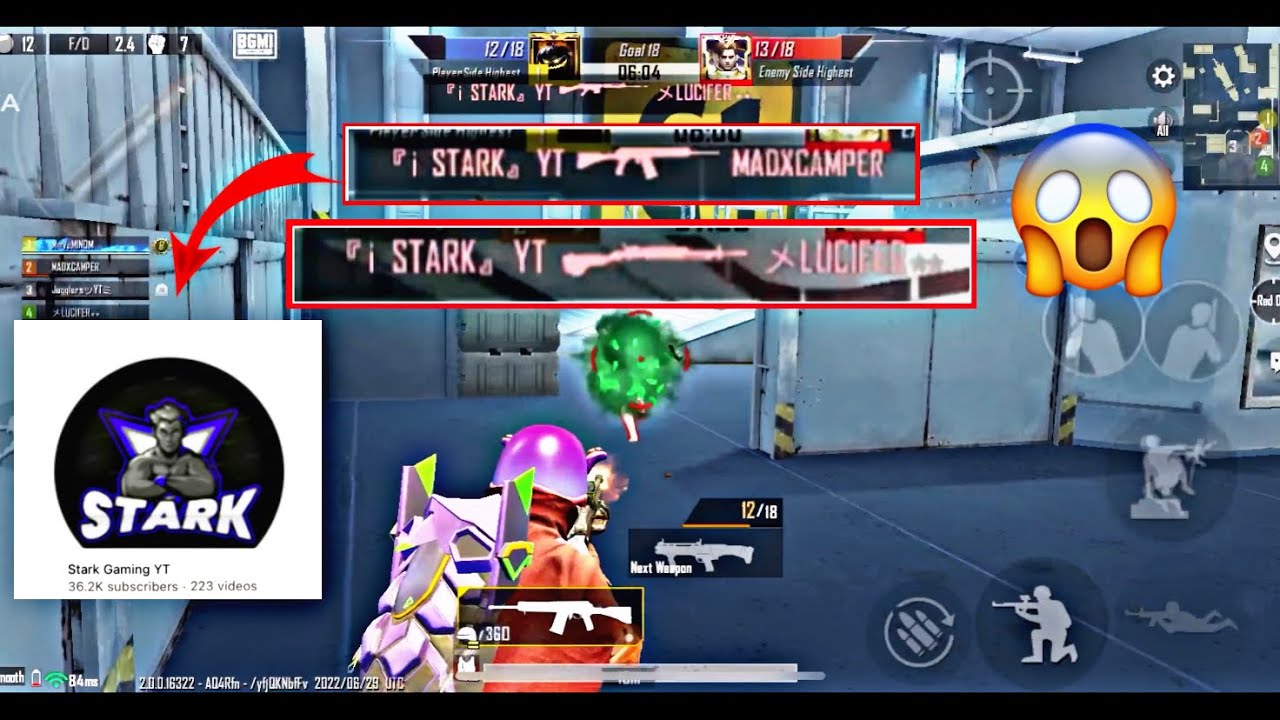 Pro Youtuber in opponent team😱 / BGMI / @STARKGAMINGYT-