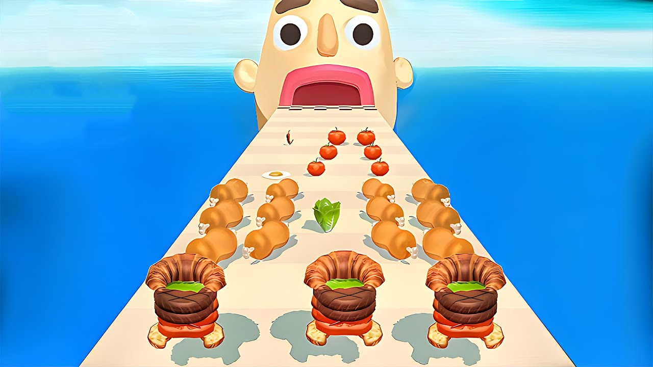Sandwich Runner - SpeedRun All Levels Gameplay Walkthrough Android,ios New Update Ep103