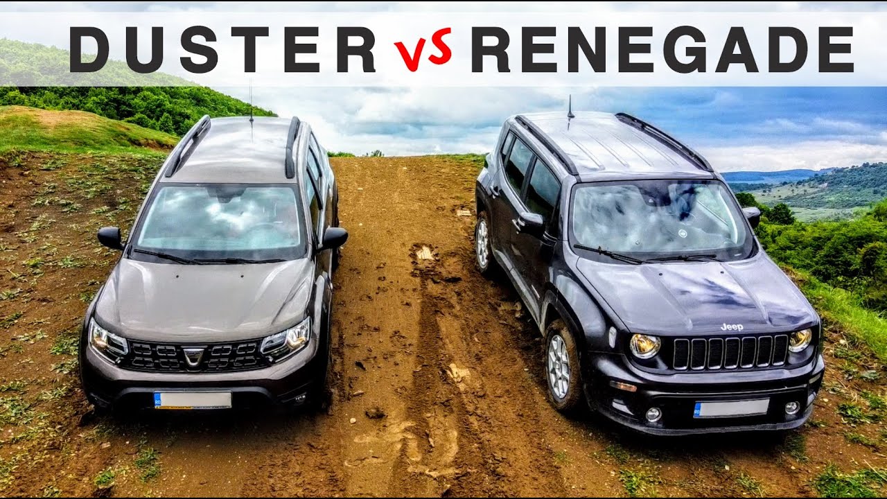 2 0 2 0 OFF-ROAD: Dacia Duster 4x4 1.5 dcI (110 cp) vs. Jeep Renegade 4x4 1.3 T (180 cp)