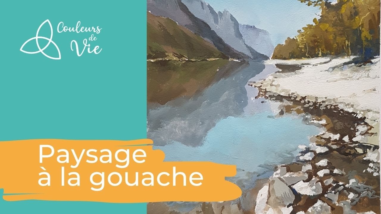 Paysage à la gouache
