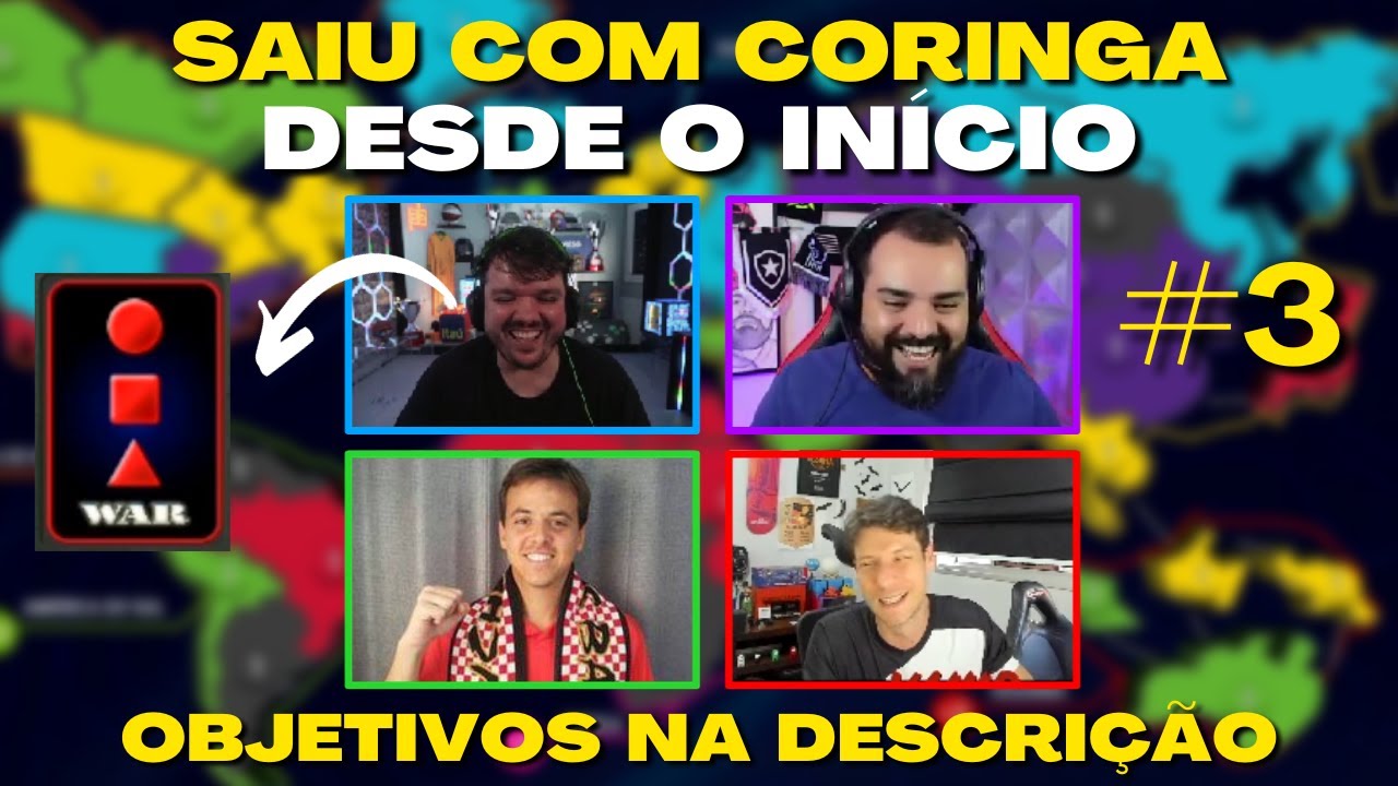 Gaules jogando WAR com a Tribo (bt0, Agnelo, Danyel, VVV e Raios) #3