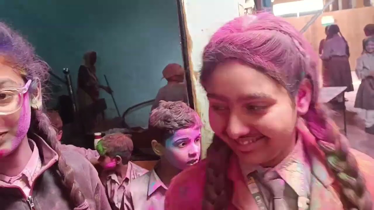 Holi celebration in school | C.M. Brighton Global School