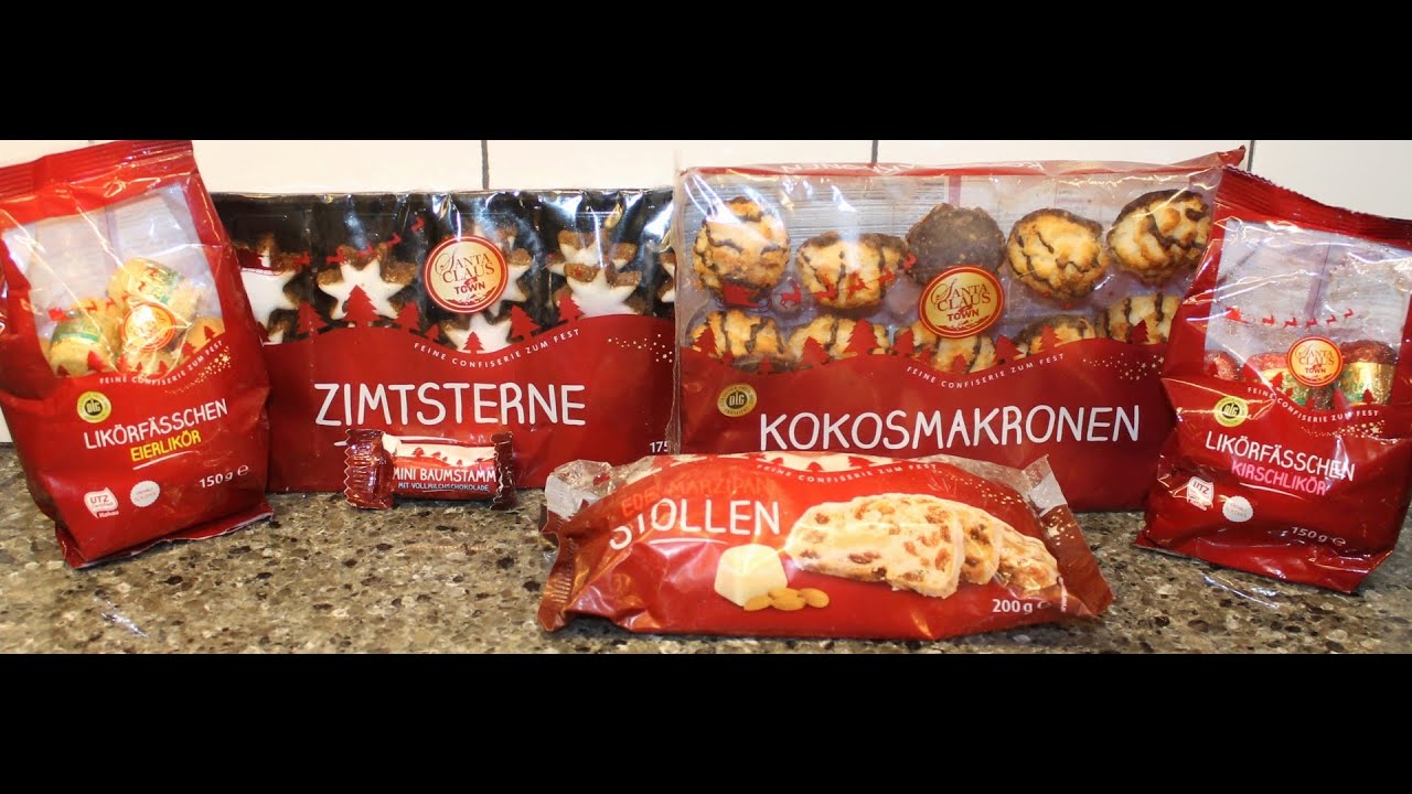 From Germany: Zimtsterne, Stollen, Kokosmakronen, Kirschlikor, Eierlikor & Mini Baumstamm