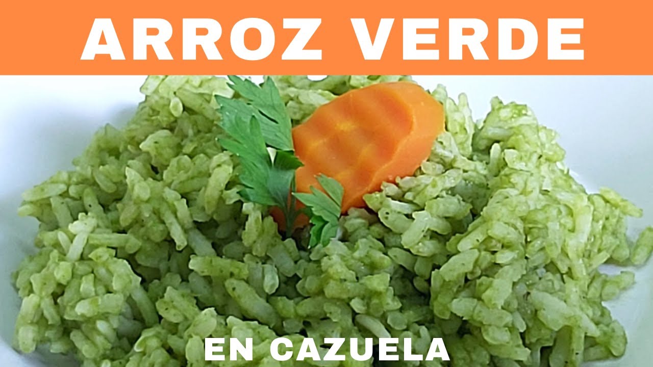 Arroz verde en cazuela.- RecetasdeLuzMa