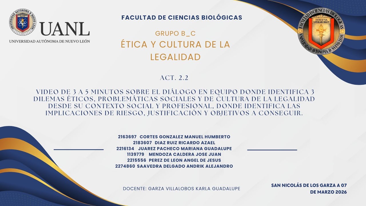 Ética y cultura de la legalidad - ACT 2.2 