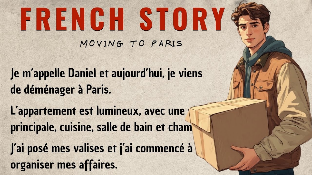 Moving to Paris | Learn French for Beginners (A1–A2) with a Simple Story & Shadowing Technique