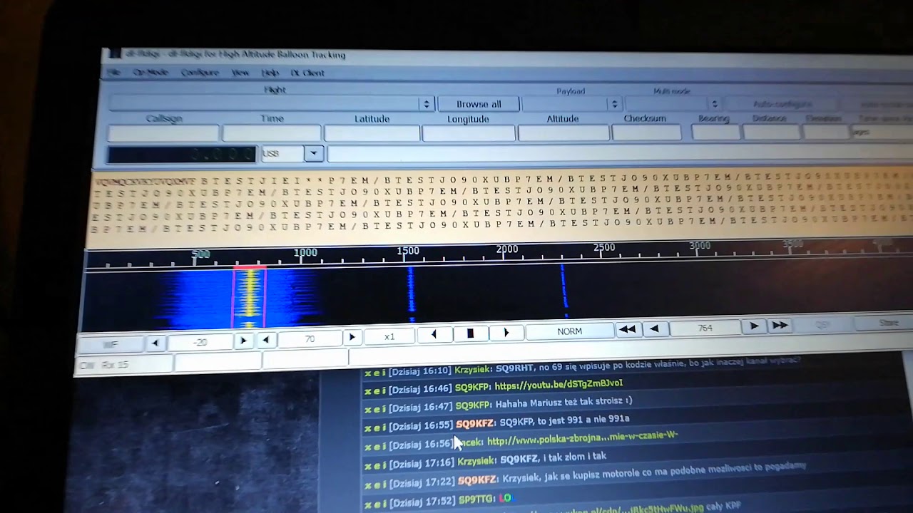 Test beaconu na pasmo 2m.