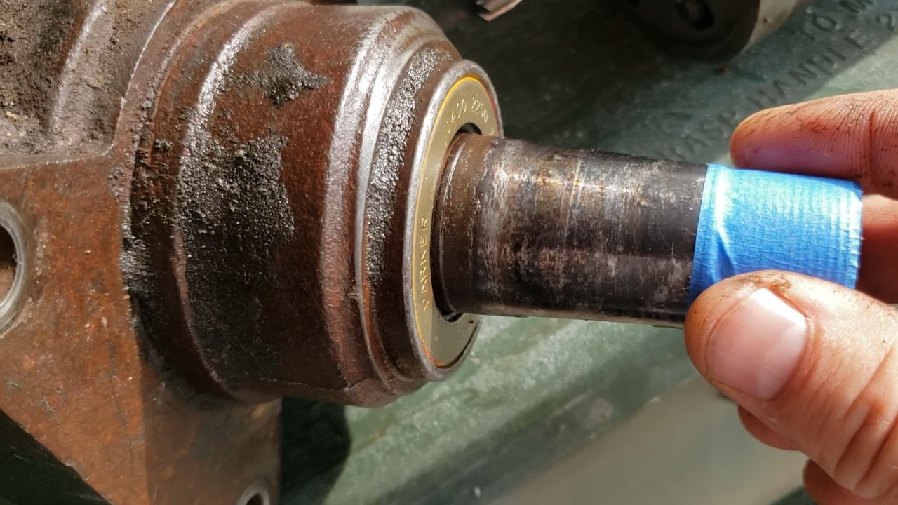 Замена внешнего подшипника гидравлического мотора Parker TG для Dingo TX420
