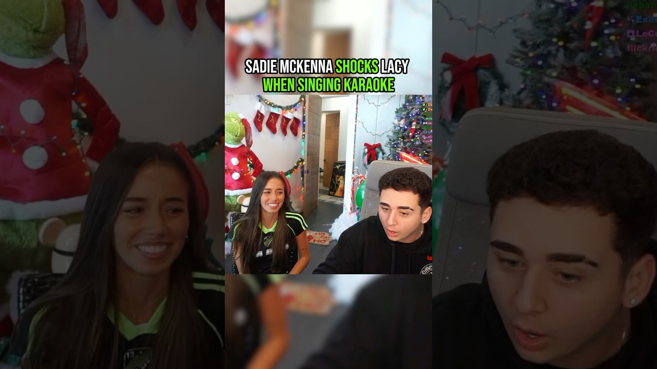 SADIE MCKENNA SHOCKS LACY WHEN SINGING KARAOKE! #streaming #funny #lacy #sadiemckenna #twitch